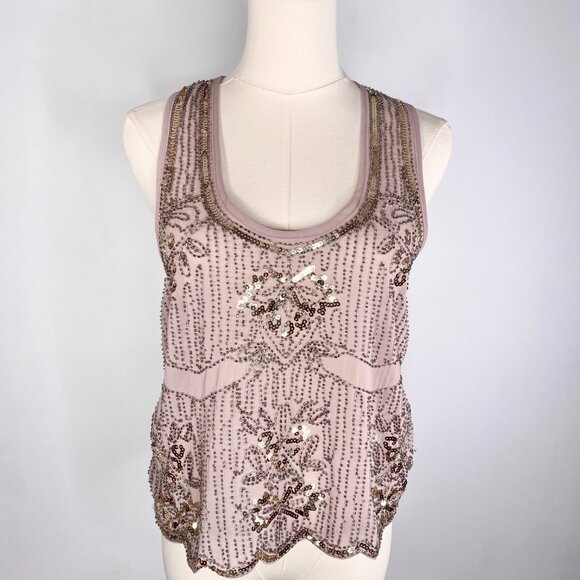 Revamped by Sirens - Grey beaded camisole - Picture 2 of 7